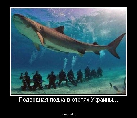 Подводная лодка в степях Украины...