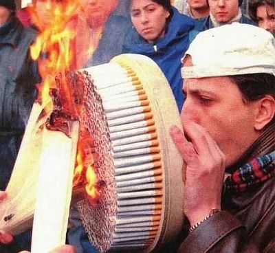 Борьба с курильщиками.