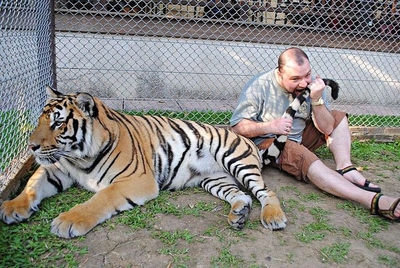 Это ж каким надо быть говнистым человеком, чтоб и тигр не хотел контачить!
