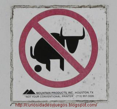 Выгул быков в парке запрещен.