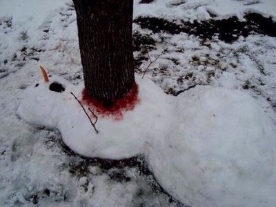 Декабрь 2015г. Восстание снеговиков против бесснежной зимы жестоко подавлено.