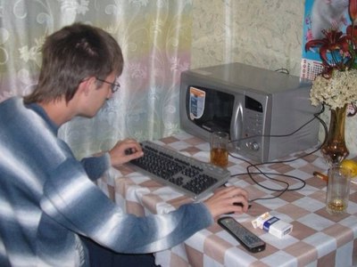 Интернет-кафе в деревне Решёты.