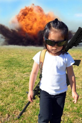 Дочь Чак Норриса в новом боевике: "Граната в подгузнике"