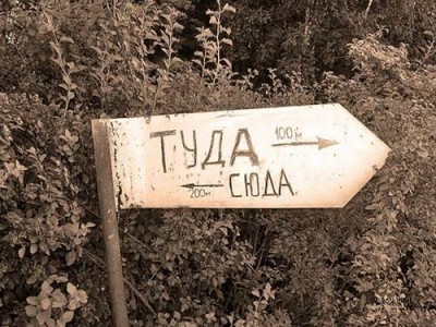 Дорожный указатель деревни Кукуево