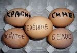 Среди яиц тоже встречаются дальтоники