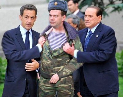 Где тут эти Берлусконь и Саркозёл?